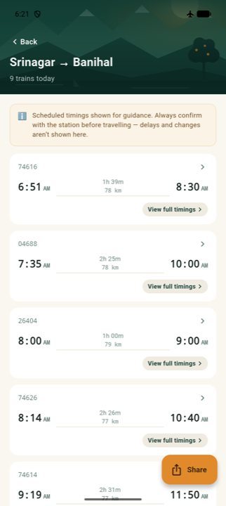 Search results still visible while the phone is in aeroplane mode with no internet connection